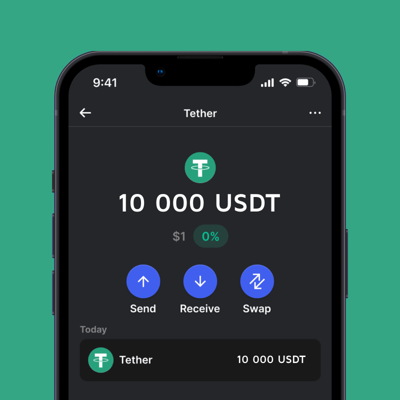 10000 USDT - Wallet Installation